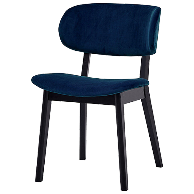 Стул Mungan Stool blue Черный Сапфирово-синий в Перми | Loft Concept 