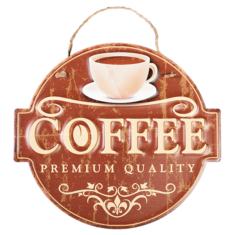 Аксессуар на стену Coffee Premium Quality Коричневый винтаж в Перми | Loft Concept 