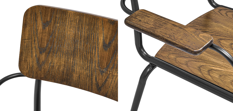 Стул с подлокотниками Joshua Loft Stool with armrests Стул с подлокотниками Joshua Loft Stool with armrests - Loft-Concept в Перми