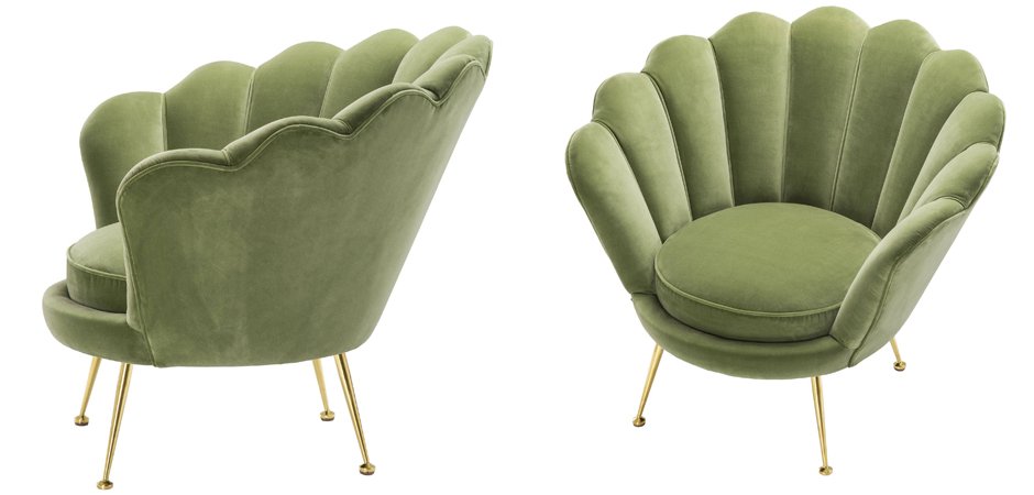 Кресло Eichholtz Chair Trapezium Light Green Кресло Eichholtz Chair Trapezium Light Green - Loft-Concept в Перми