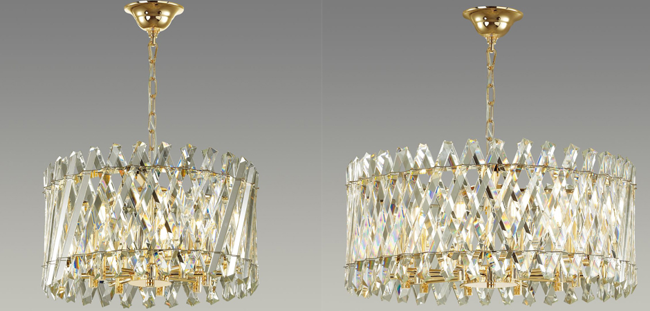 Люстра Crystal Crossed Stripes Gold Люстра Crystal Crossed Stripes Gold - Loft-Concept в Перми
