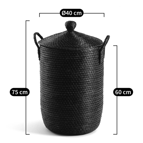 Корзина с крышкой из плетеной рисовой соломы Safiri Wicker Basket Корзина с крышкой из плетеной рисовой соломы Safiri Wicker Basket в Перми