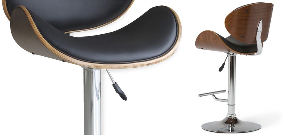 Барный стул Lounge Bar Stool черный Барный стул Lounge Bar Stool черный - Loft-Concept в Перми