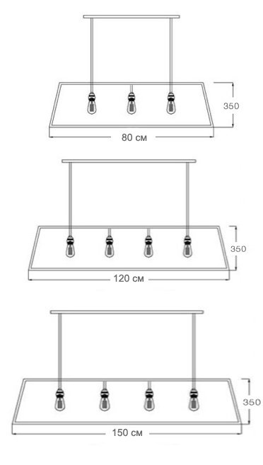 Люстра Loft Industrial Filament Chandelier Big в Перми