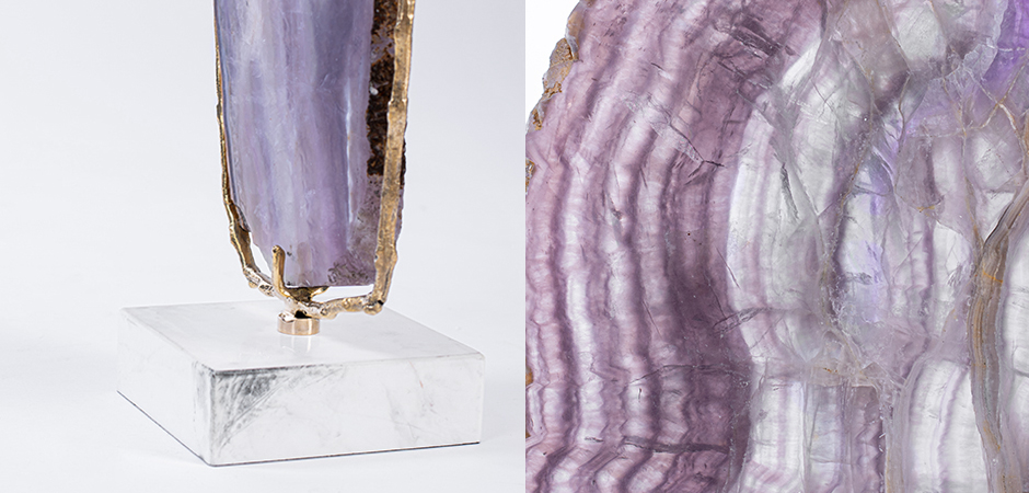 Plaque fluorite pourpre Аксессуар камень Флюорит Plaque fluorite pourpre Аксессуар камень Флюорит - Loft-Concept в Перми