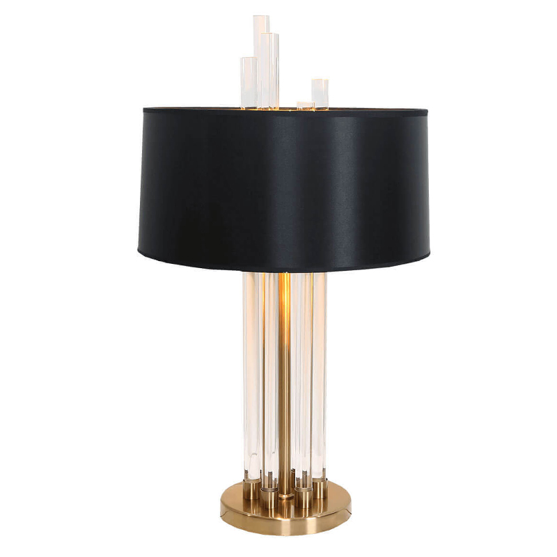 Настольная лампа Hannes Table Lamp Черный Золотой в Перми | Loft Concept 