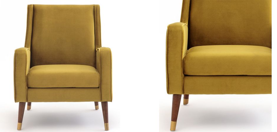 Кресло Classic Furniture горчичный Кресло Classic Furniture горчичный - Loft-Concept в Перми