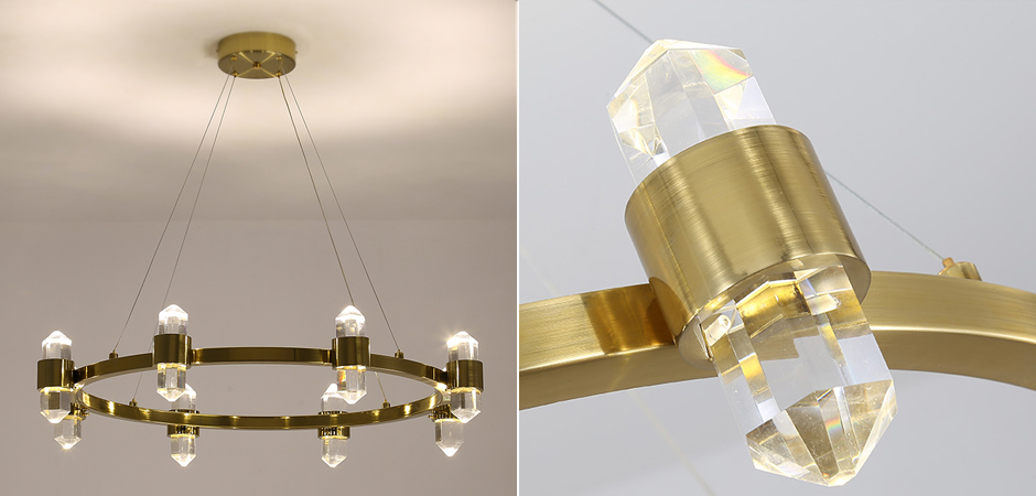 Люстра Crystal Ring Chandelier Brass Люстра Crystal Ring Chandelier Brass - Loft-Concept в Перми