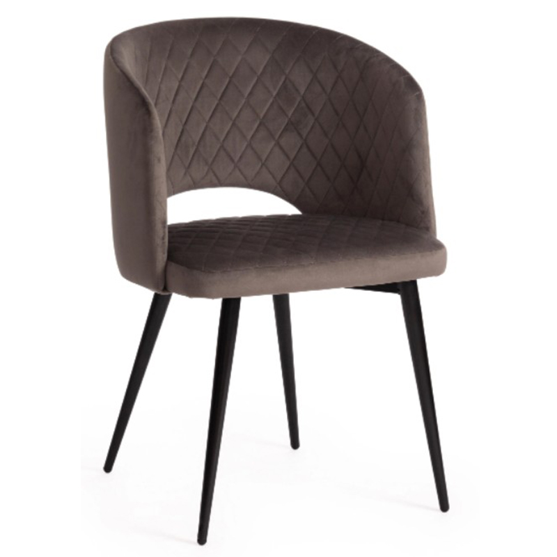 Стул Janice Grey Chair Серый (Gray) Черный в Перми | Loft Concept 