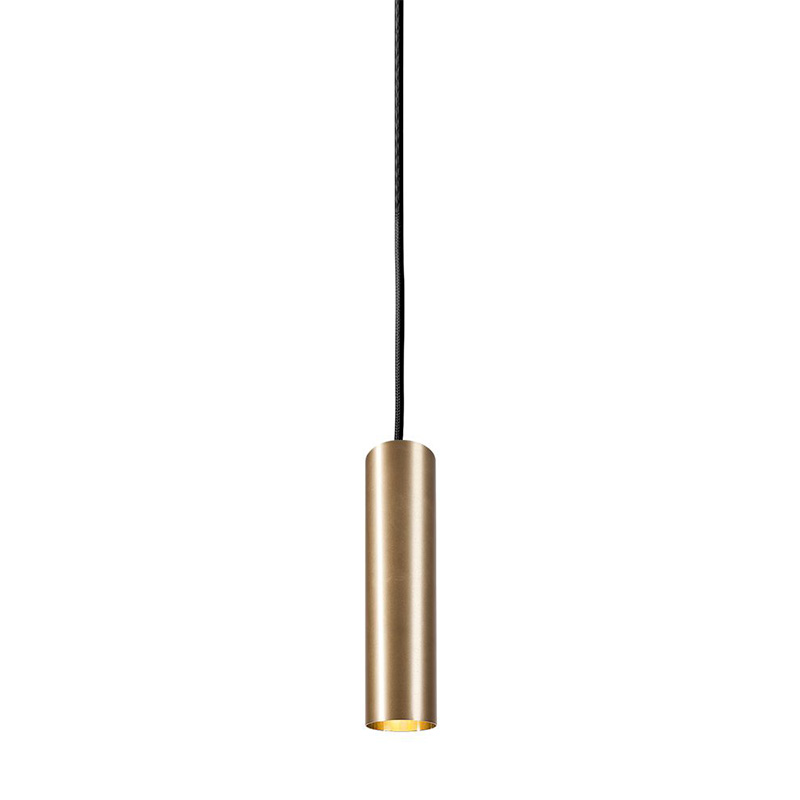 Подвесной светильник Luis Trumpet Tube Brass Lamp 25 Латунь в Перми | Loft Concept 