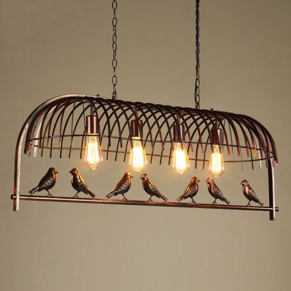 Люстра Bird Trough Pendant Коричневый в Перми | Loft Concept 