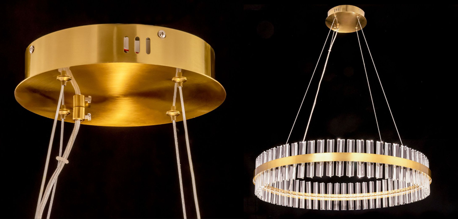 Круглая Люстра Кольцо Хрусталь диаметр 80 см RING Saturno Not Baroncelli Brass Круглая Люстра Кольцо Хрусталь диаметр 80 см RING Saturno Not Baroncelli Brass - Loft-Concept в Перми