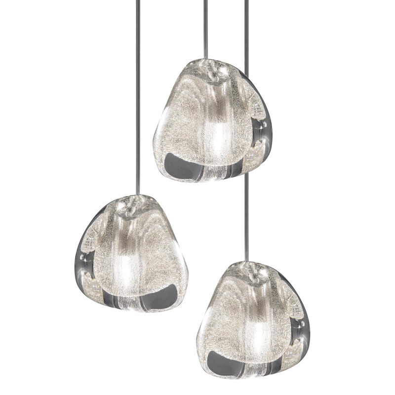 Подвесной светильник Mizu 1 Suspension Lamp Silver Серебряный Хром в Перми | Loft Concept 