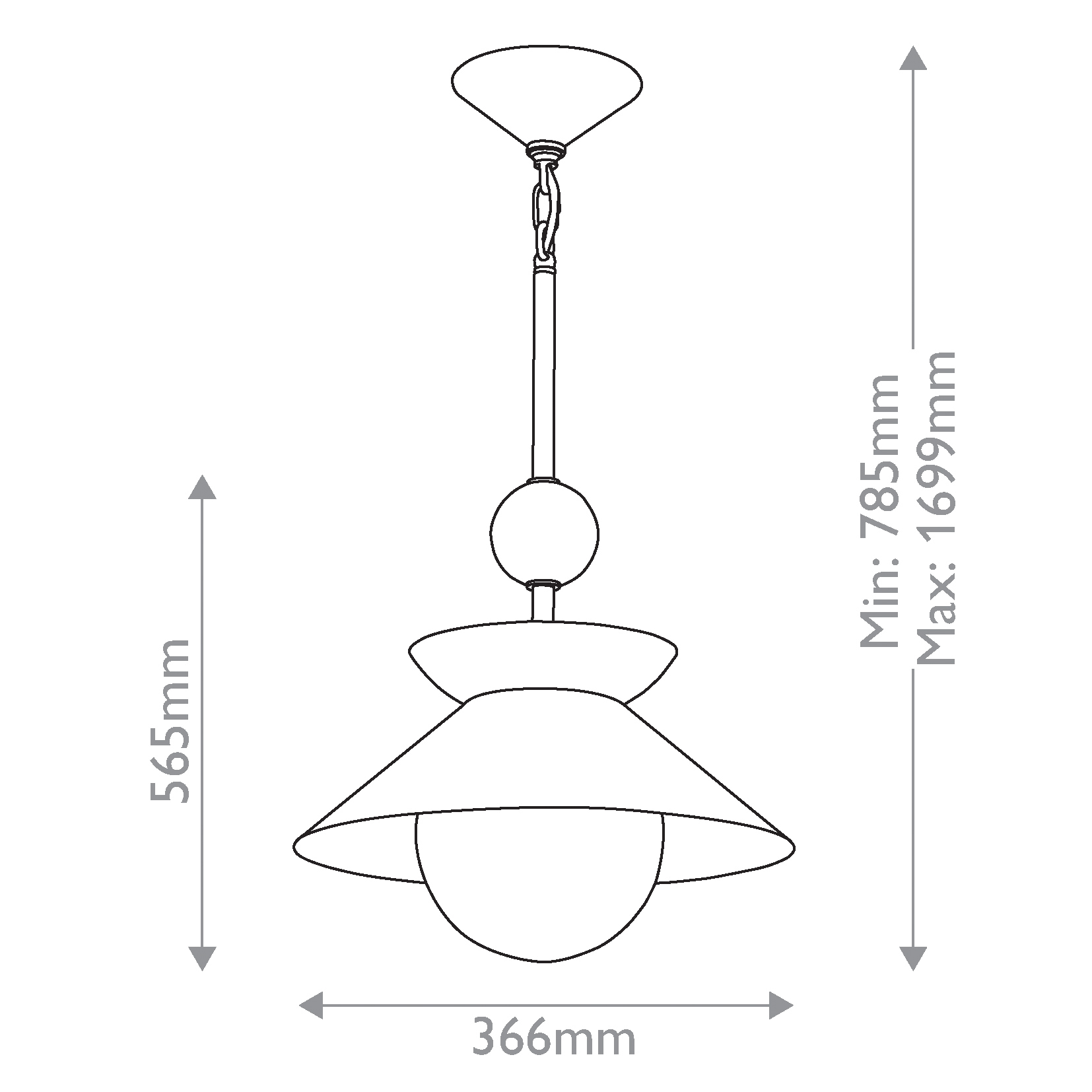Подвесной светильник латунного цвета с конусовидным белым плафоном Quintiesse в Перми