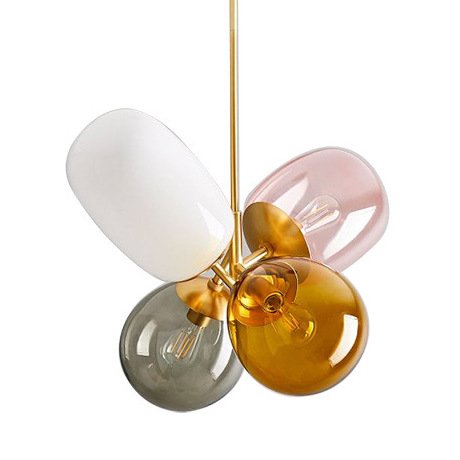 Люстра Candies Modern Balloon Glass Chandelier Золотой Мульти в Перми | Loft Concept 