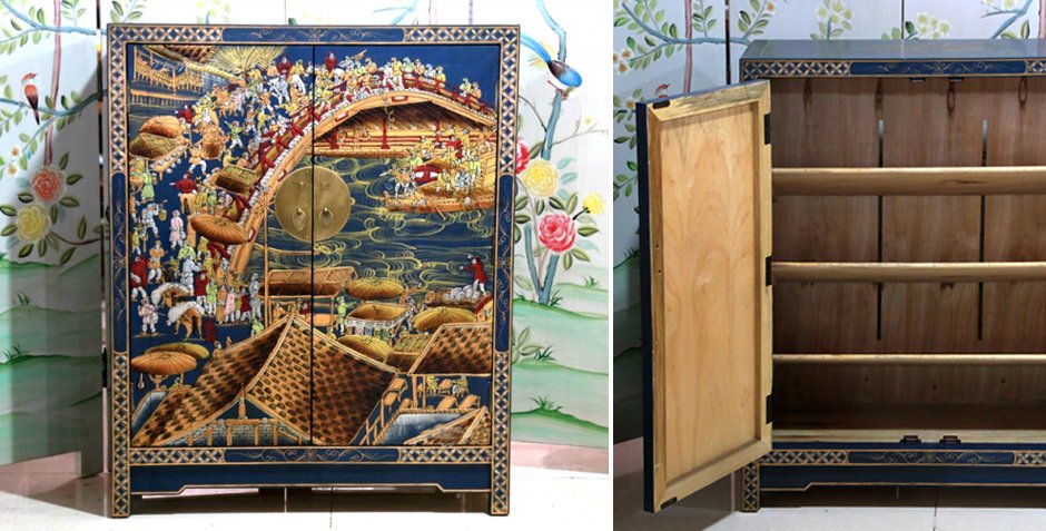 Китайский шкафчик для обуви Celestial Bridge - фото №1