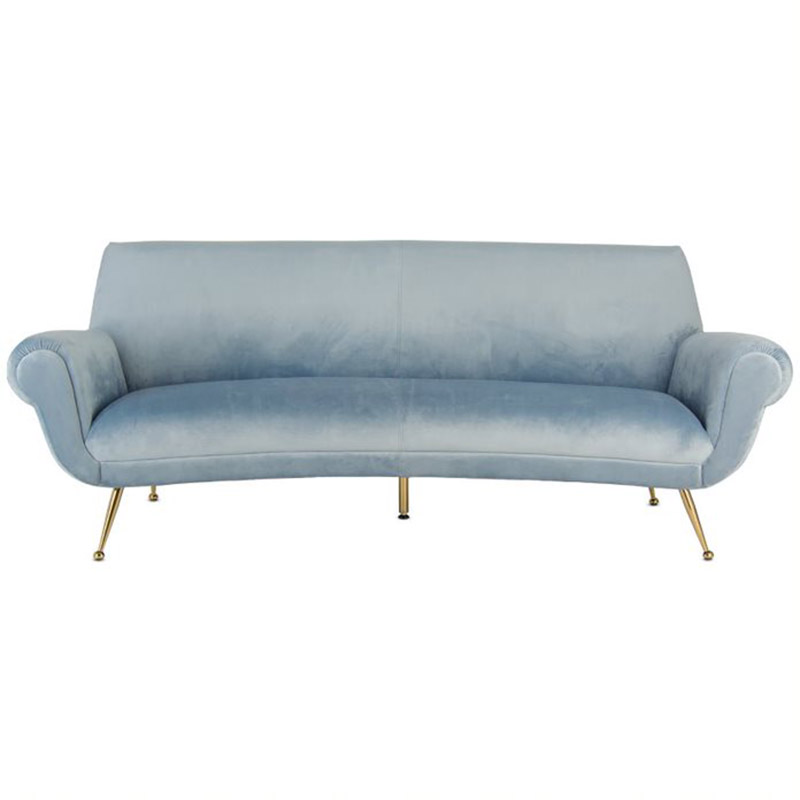 Диван Gigi Radice Lounge Sofa light blue Серо-голубой в Перми | Loft Concept 