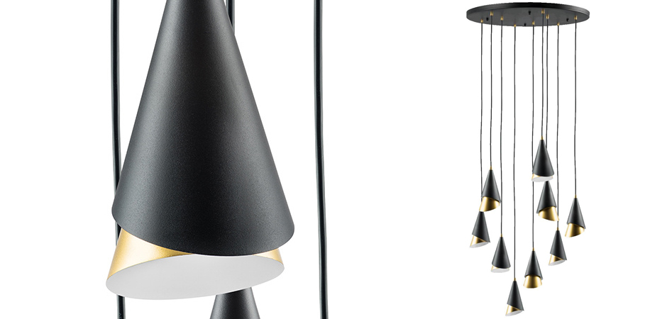 Люстра Lucio Black and Gold 9 Люстра Lucio Black and Gold 9 - Loft-Concept в Перми