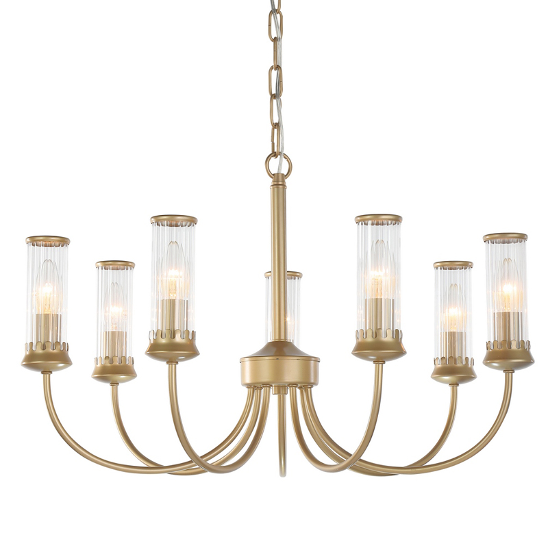 Люстра Morgane Chandelier gold 66 Золотой Прозрачный в Перми | Loft Concept 