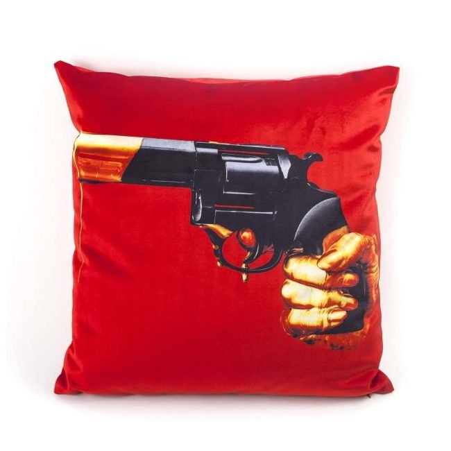 Подушка Seletti Cushion  Revolver Toiletpaper Красный в Перми | Loft Concept 