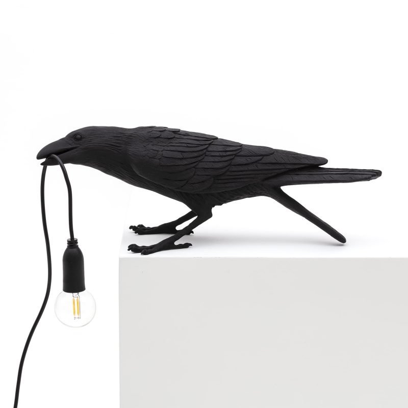 Настольная лампа Seletti Bird Lamp Black  Playing Черный в Перми | Loft Concept 