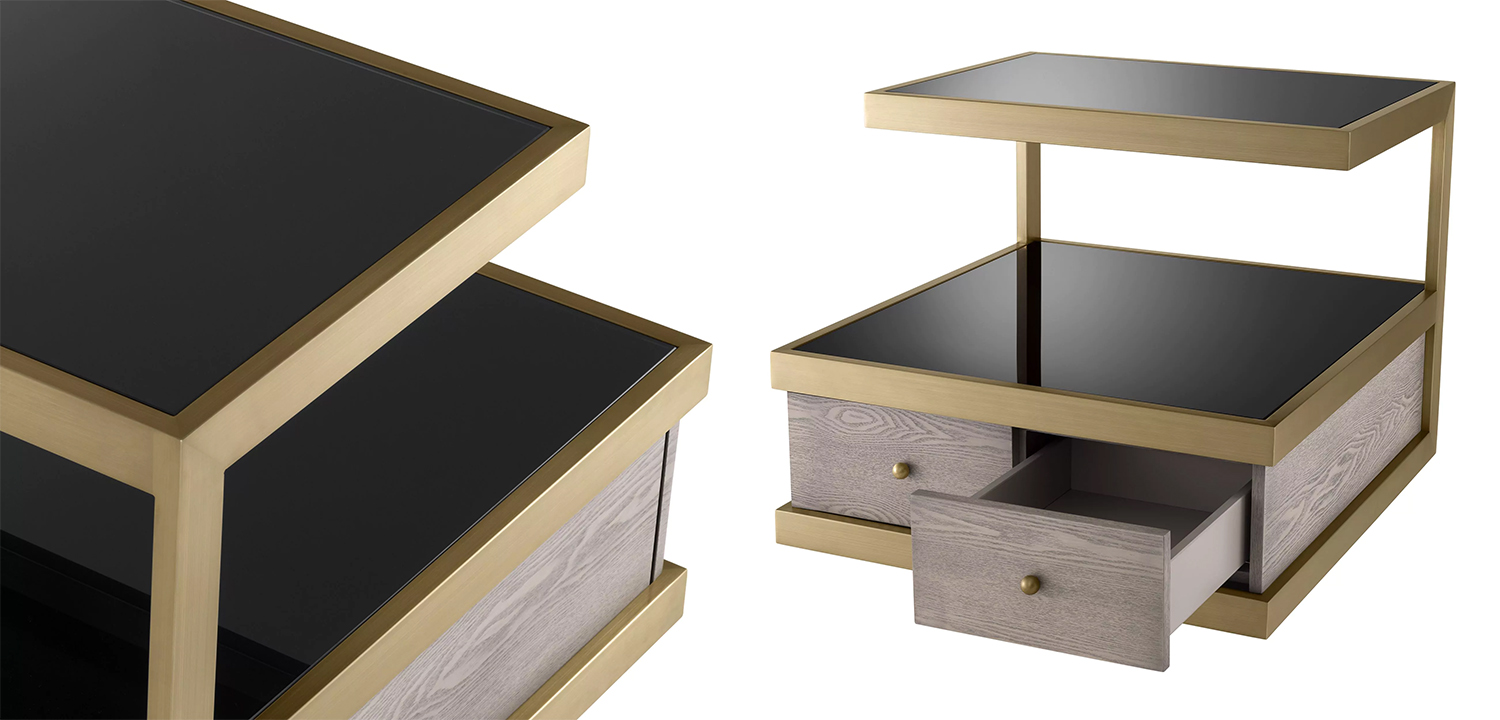 Приставной стол Eichholtz Side Table Kuboa - фото