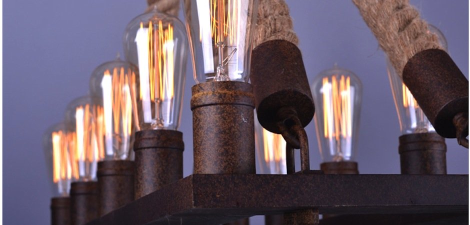 Люстра Square Mini 10 Loft Rope Light Люстра Square Mini 10 Loft Rope Light - Loft-Concept в Перми