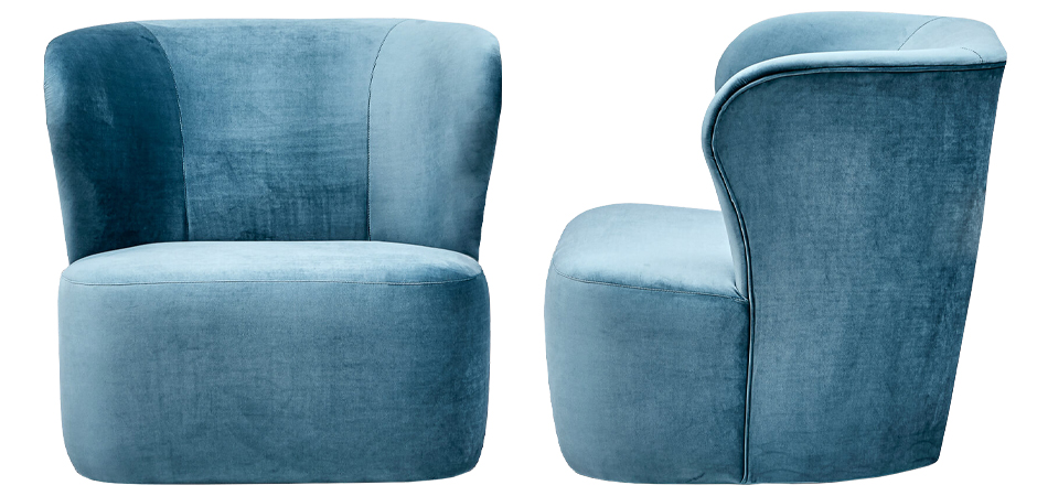 Кресло Hortense Chair Blue Кресло Hortense Chair Blue - Loft-Concept в Перми