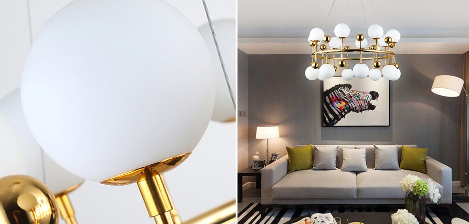 Люстра Milk Bubble Ring Chandelier Люстра Milk Bubble Ring Chandelier - Loft-Concept в Перми