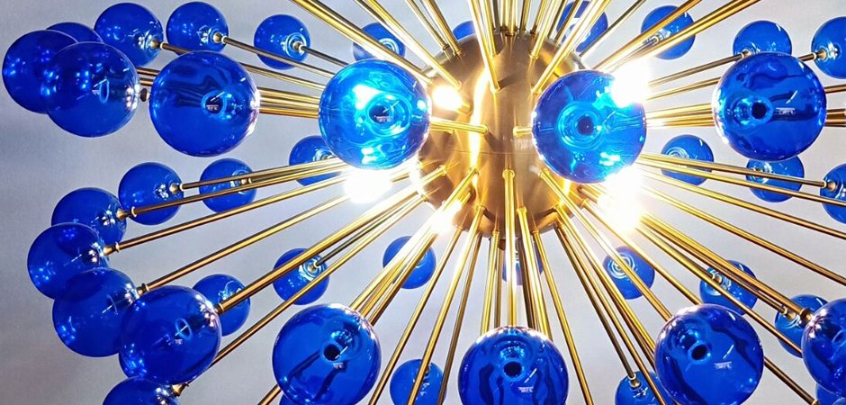 Люстра BLUE MURANO SPUTNIK DV5513 Люстра BLUE MURANO SPUTNIK DV5513 - Loft-Concept в Перми