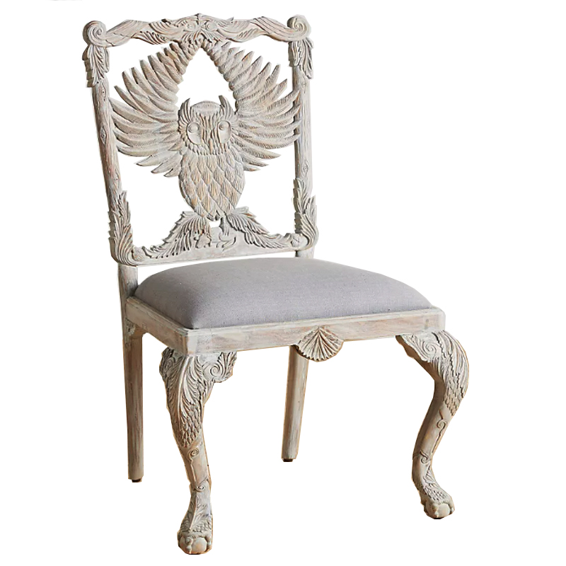 Стул Handcarved Menagerie Owl Dining Chair Светлый дуб в Перми | Loft Concept 