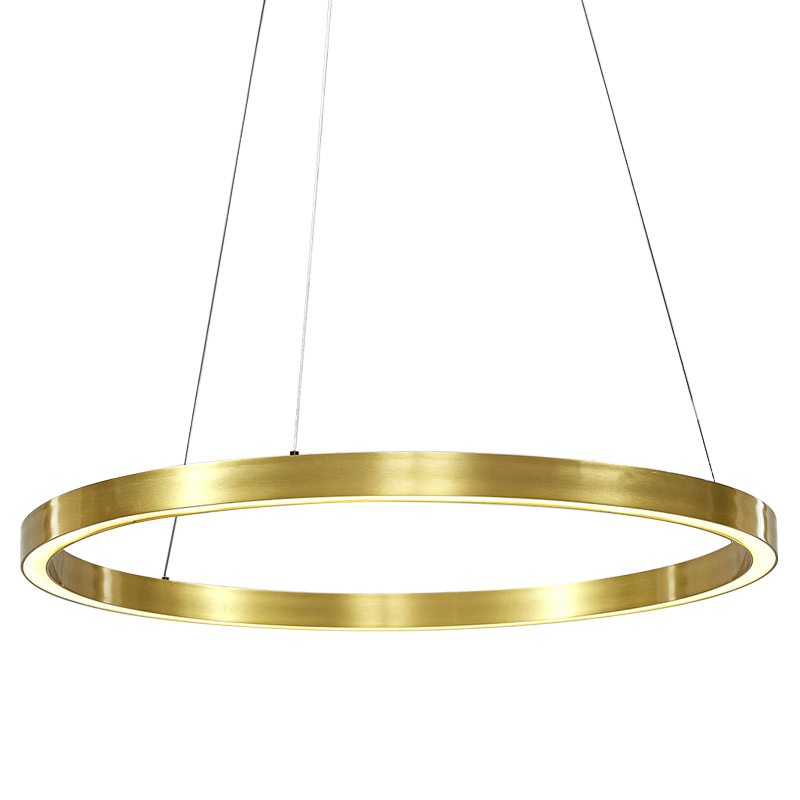 Люстра Ring Gold Horizontal Chandelier Золотой в Перми | Loft Concept 