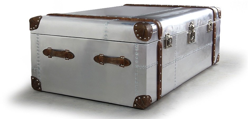 Сундук Trunks in Polished Aluminum Restoration Hardware Сундук Trunks in Polished Aluminum Restoration Hardware - Loft-Concept в Перми