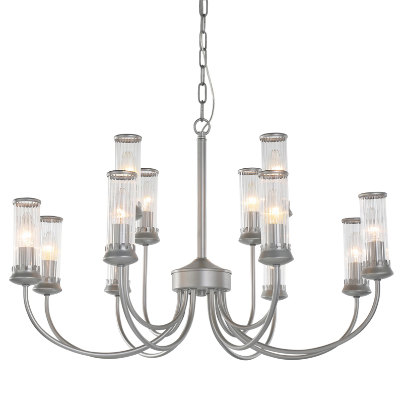 Люстра Morgane Chandelier silver 78 Серебряный Прозрачный в Перми | Loft Concept 