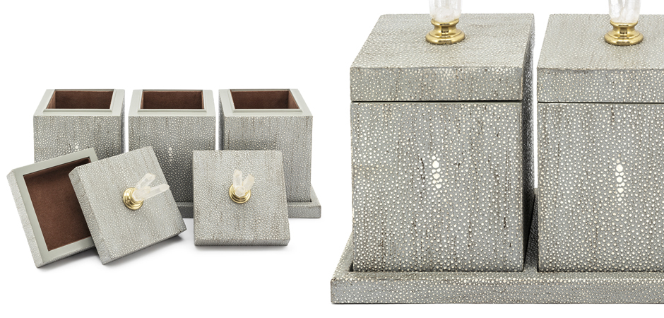 Набор шкатулок BOX KRIZIA SET3PCS Stingray Skin Набор шкатулок BOX KRIZIA SET3PCS Stingray Skin - Loft-Concept в Перми