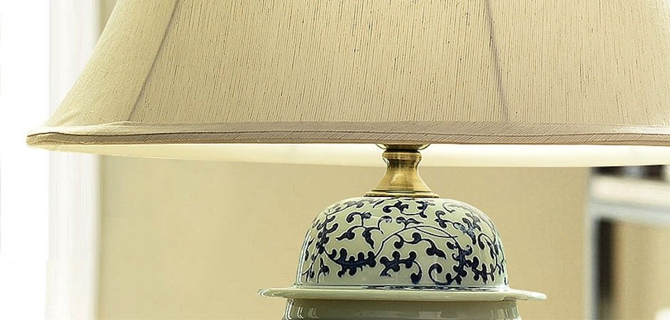 Настольная керамическая лампа с узором Kelly - Loft-Concept в Перми