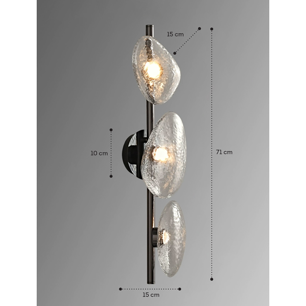 Бра LINDIS FROST LONG WALL 3 лампы Прозрачное стекло в Перми