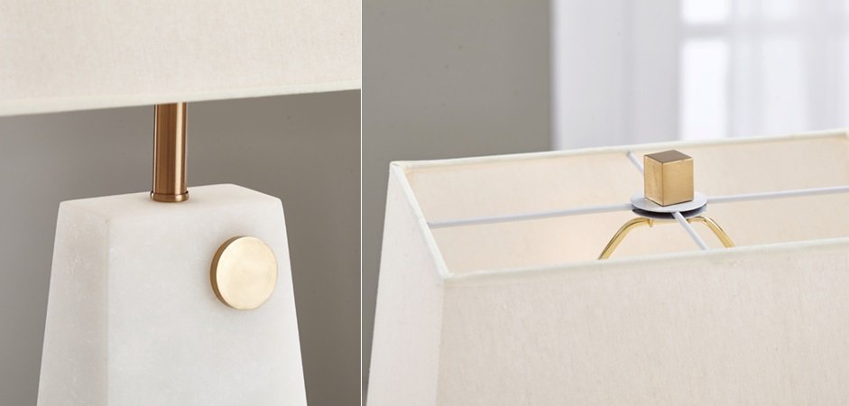 Настольная лампа Table lamp marble White Настольная лампа Table lamp marble White - Loft-Concept в Перми