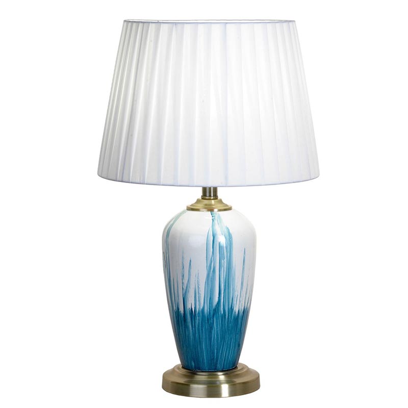 Настольная лампа Adali Table Lamp Белый Светло-синий Настольная лампа Adali Table Lamp Белый Светло-синий в Перми | Loft Concept