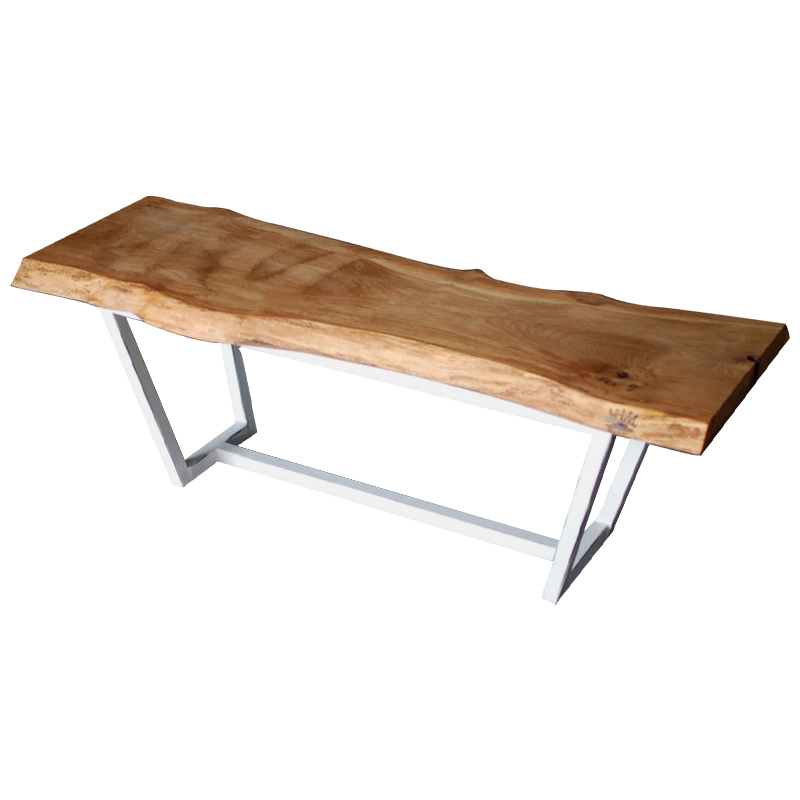 Кофейный стол Woodard Industrial Metal Rust Coffee Table Светлый дуб Белый в Перми | Loft Concept 