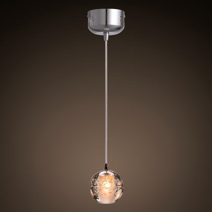 Светильник Bocci 14.1 Single Bubbles Led Crystal Glass 1 Ball Прозрачный (Transparent) в Перми | Loft Concept 