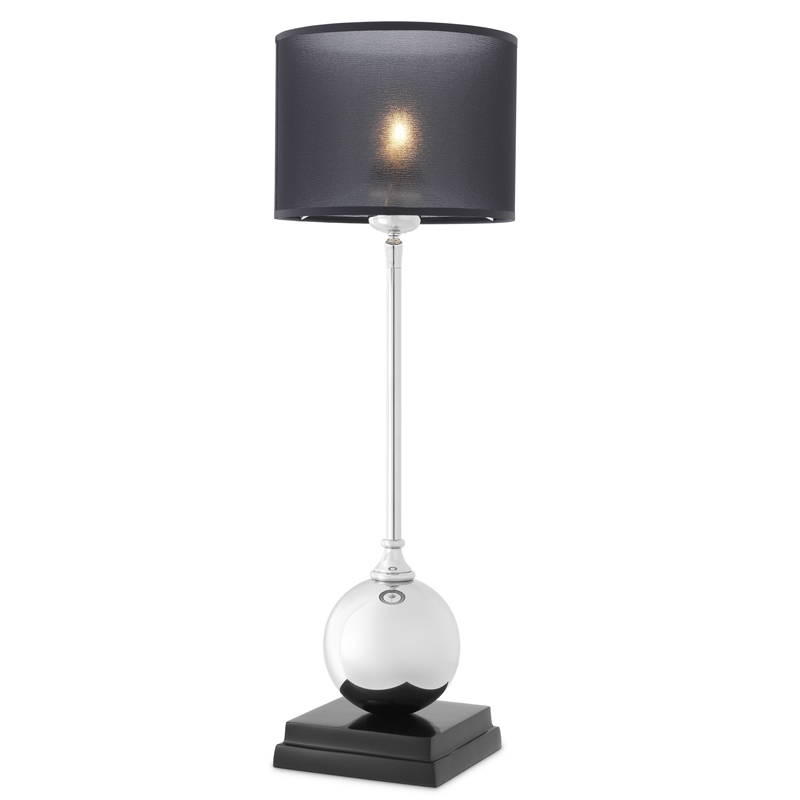 Настольная лампа Eichholtz Table Lamp Carnivale Никель Черный в Перми | Loft Concept 