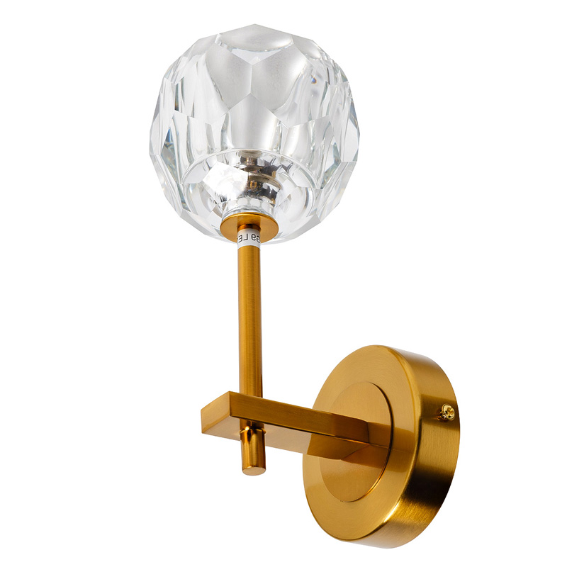 Бра RH Boule de Cristal Single Wall Lamp Gold матовое золото в Перми | Loft Concept 