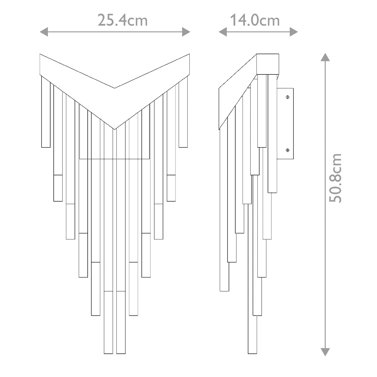 Бра с длинными прозрачными трубками Eurofase в Перми
