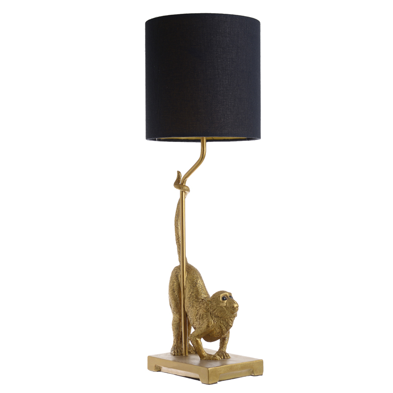 Настольная лампа Curious Monkey Table lamp Золотой Черный в Перми | Loft Concept 