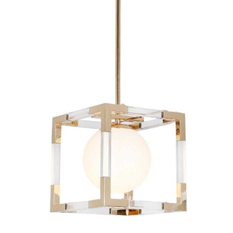 Подвесной светильник Dunvel Hanging lamp Белый Золотой в Перми | Loft Concept 