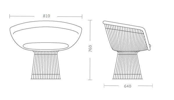 Кресло Platner lounge в Перми