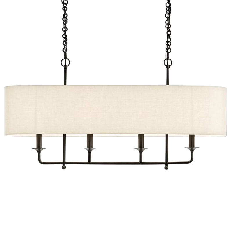 Люстра Arteriors BEATTY CHANDELIER Черный Бежевый в Перми | Loft Concept 