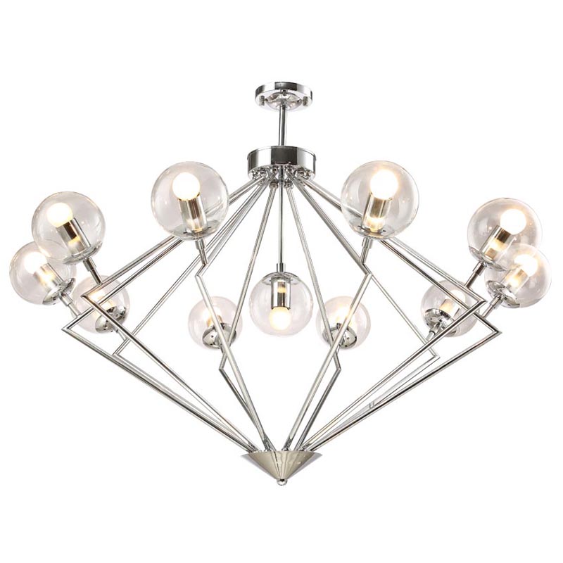 Люстра Liebaud Chandelier 11 lamp Хром в Перми | Loft Concept 