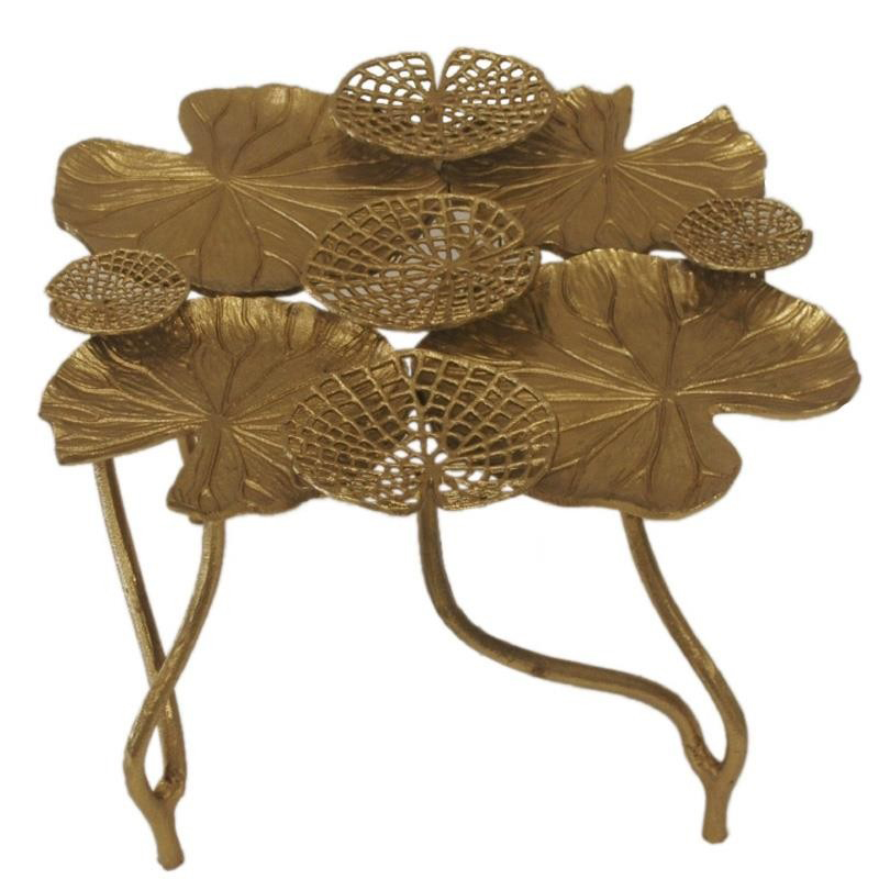 Кофейный стол Water Lily Leaves Table Золотой в Перми | Loft Concept 